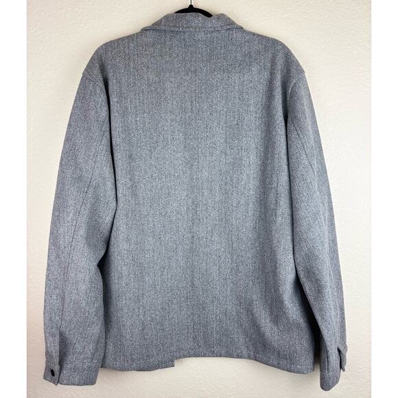 Manfinity Gray Shacket Jacket Shirt Size XXL - Picture 6 of 6